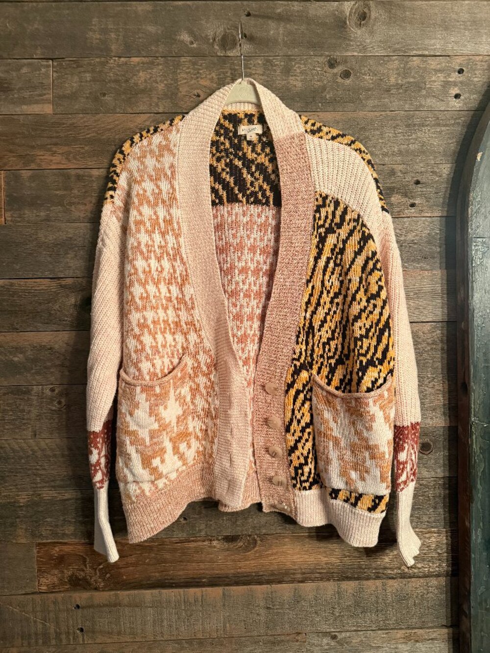 Anthropologie Pilcro Mash-Up Cardigan Sweater Sz S